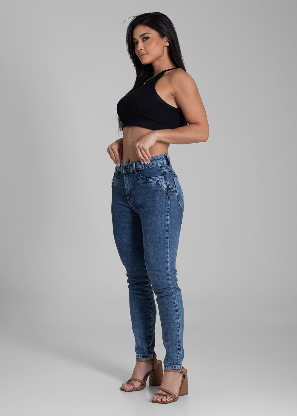 Calça Jeans Sawary Levanta Bumbum - 282180 AZUL