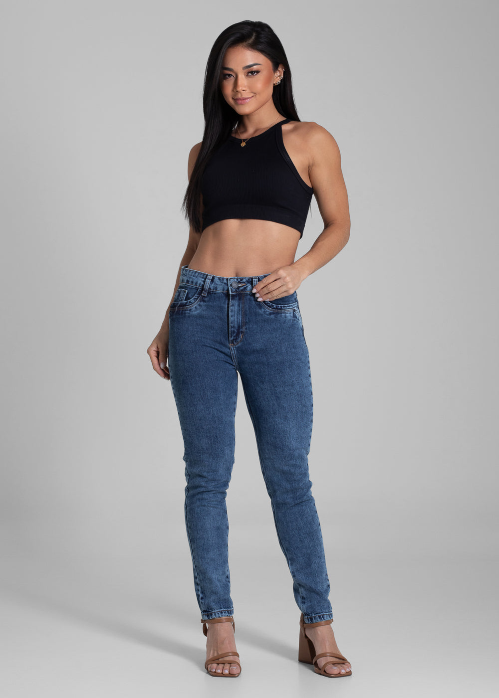 Calça Jeans Sawary Levanta Bumbum - 282180 AZUL
