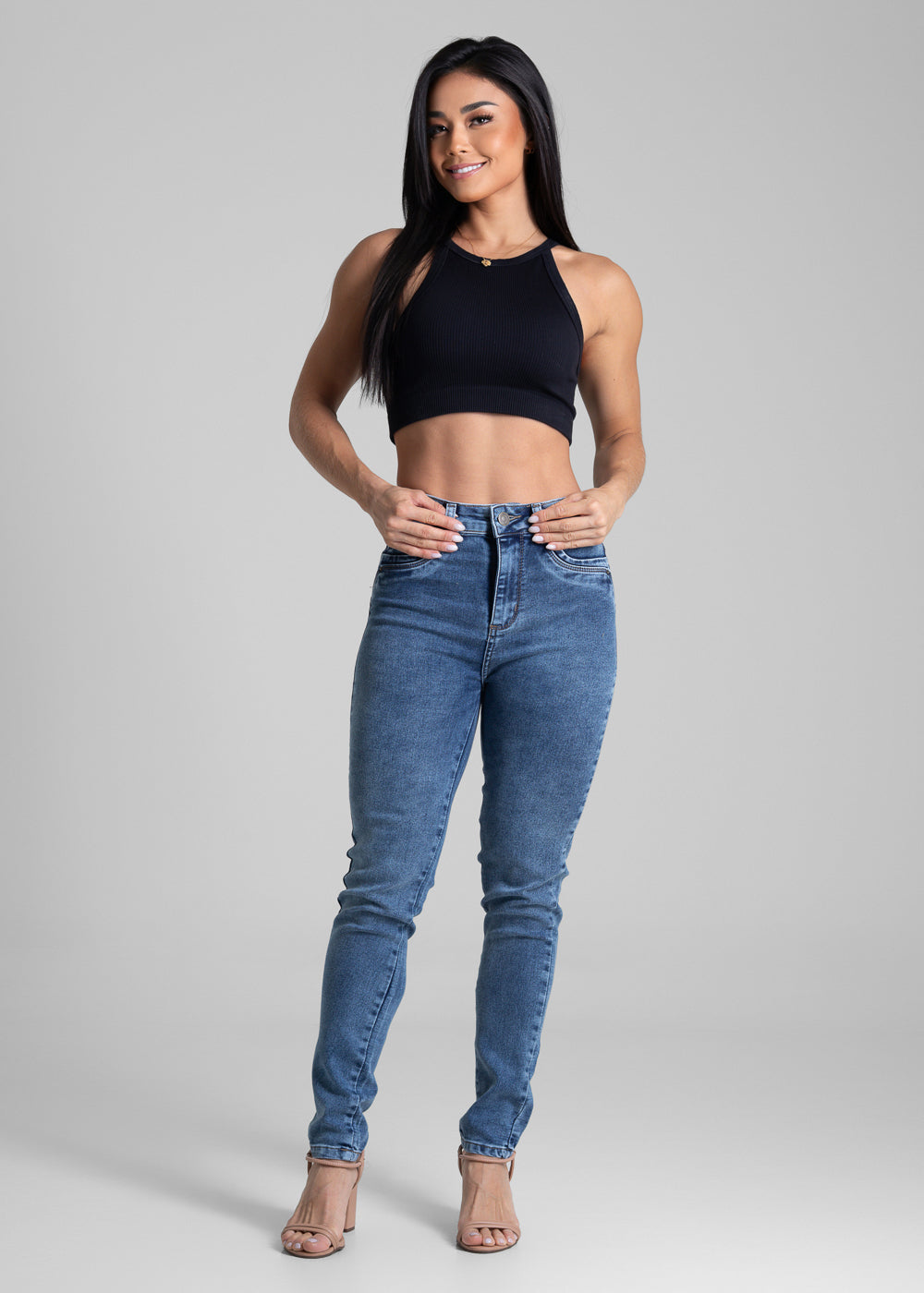 Calça Jeans Sawary Levanta Bumbum - 282184 AZUL