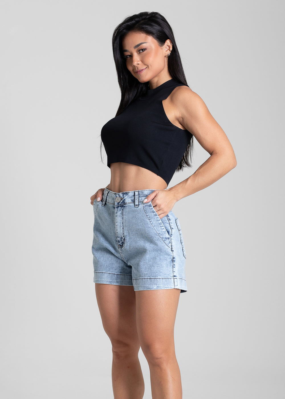 Shorts Jeans Sawary - 282189 AZUL
