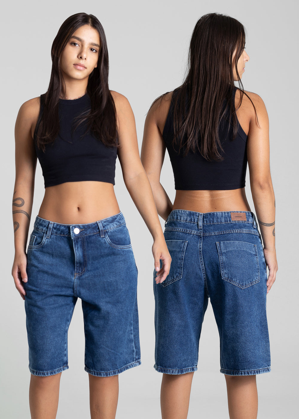 Bermuda Jeans Sawary - 282199 AZUL