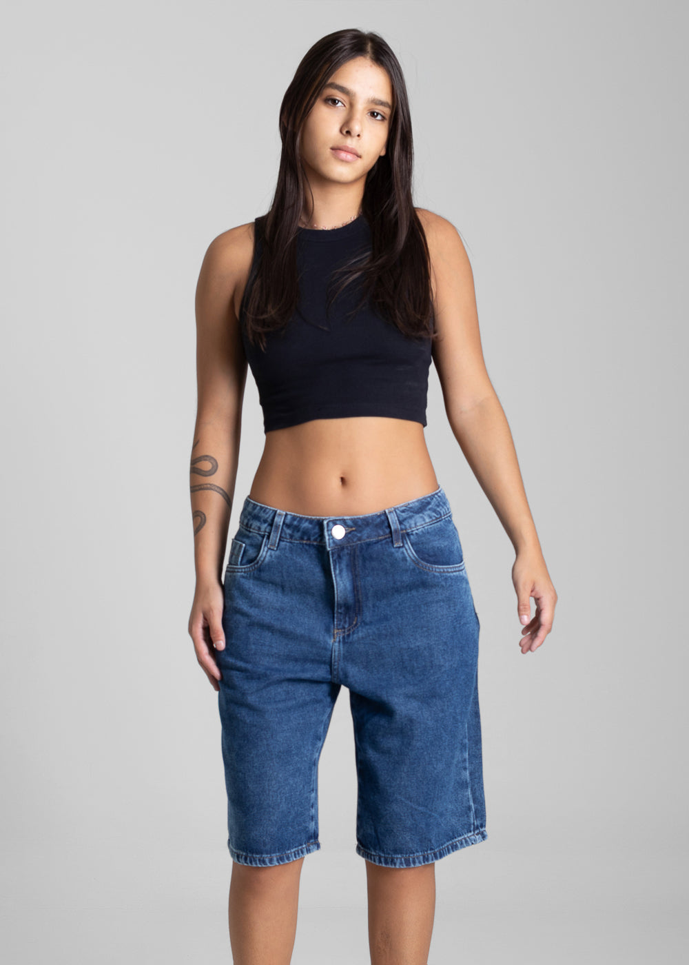 Bermuda Jeans Sawary - 282199 AZUL