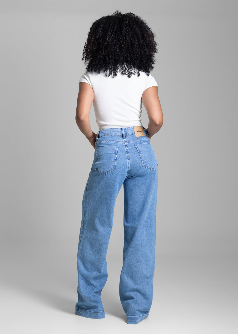Calça Jeans Sawary Wide Leg - 282208 AZUL