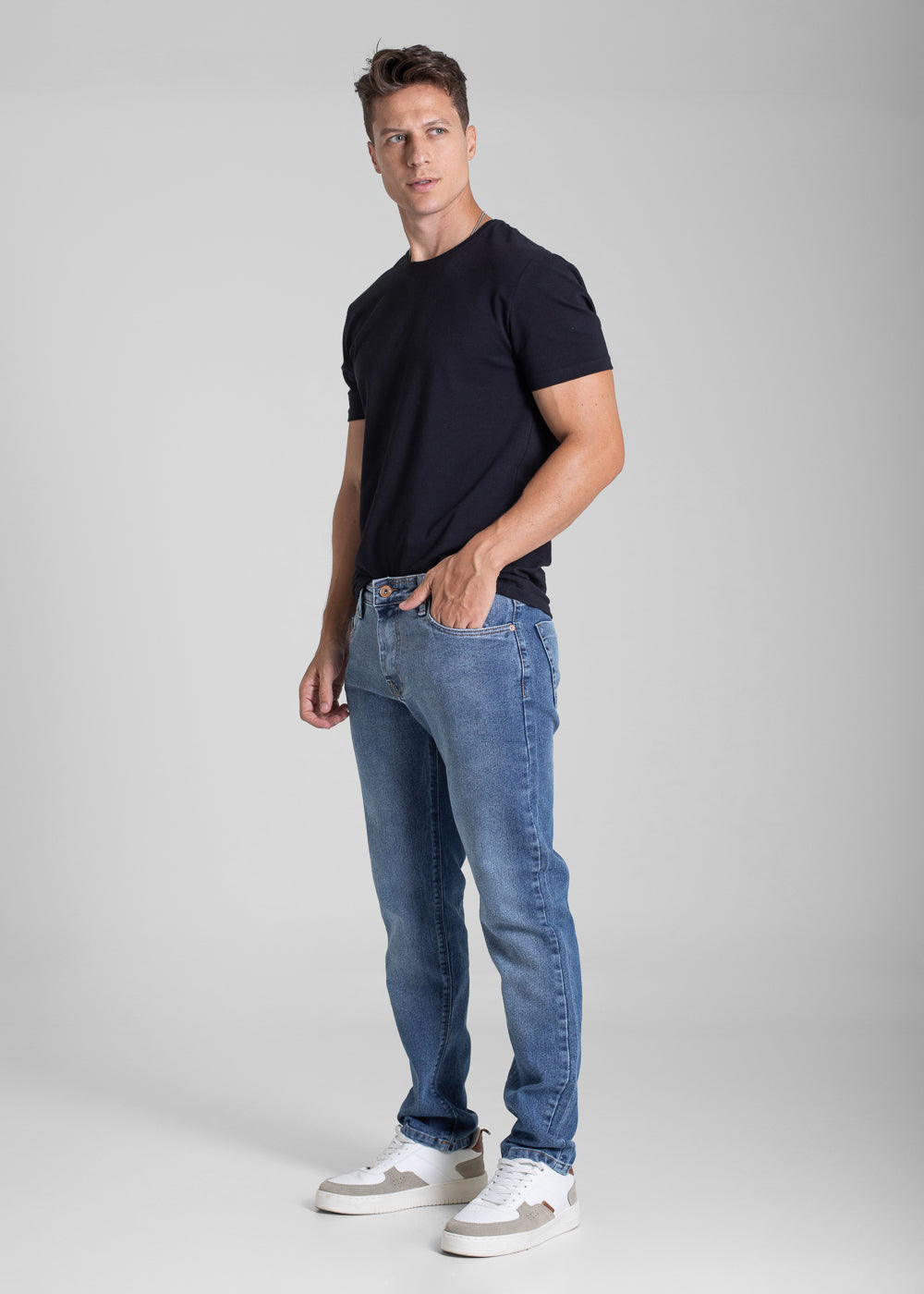 Calça Jeans Sawary Reta - 282214 AZUL
