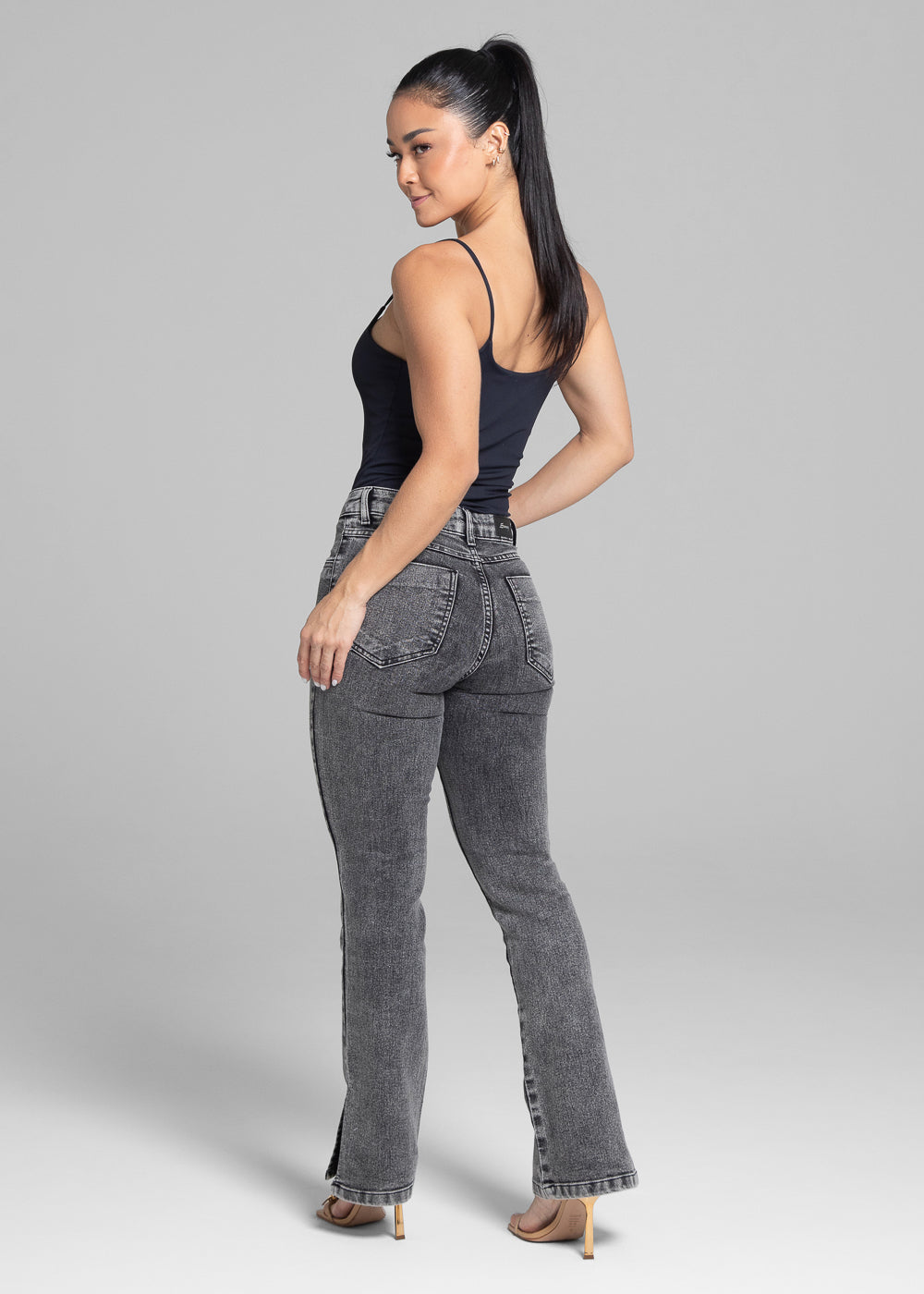 Calça Jeans Sawary Reta - 282216 PRETO