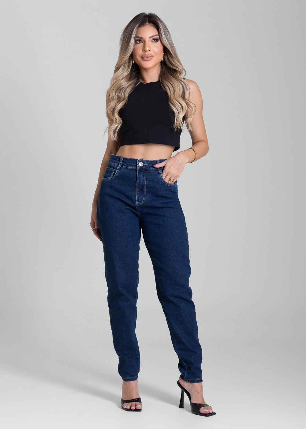 Calça Jeans Sawary Mom - 282223 AZUL