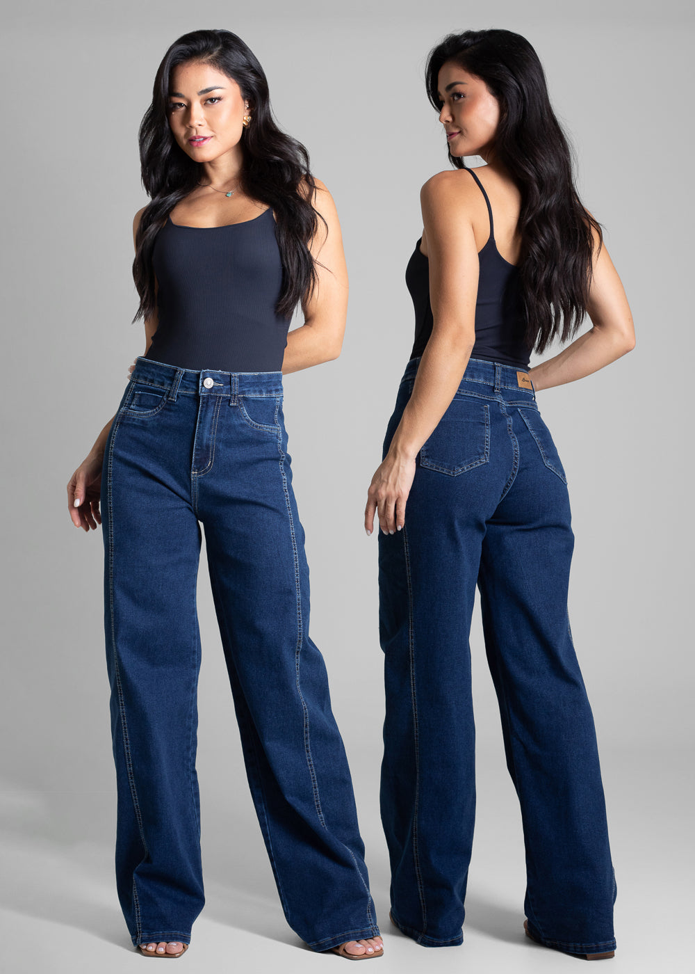 Calça Jeans Sawary Wide Leg - 282229 AZUL