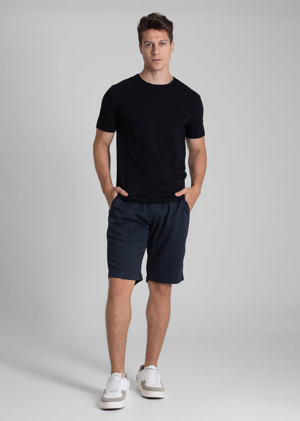 Bermuda Linho Sawary - 282236 AZUL