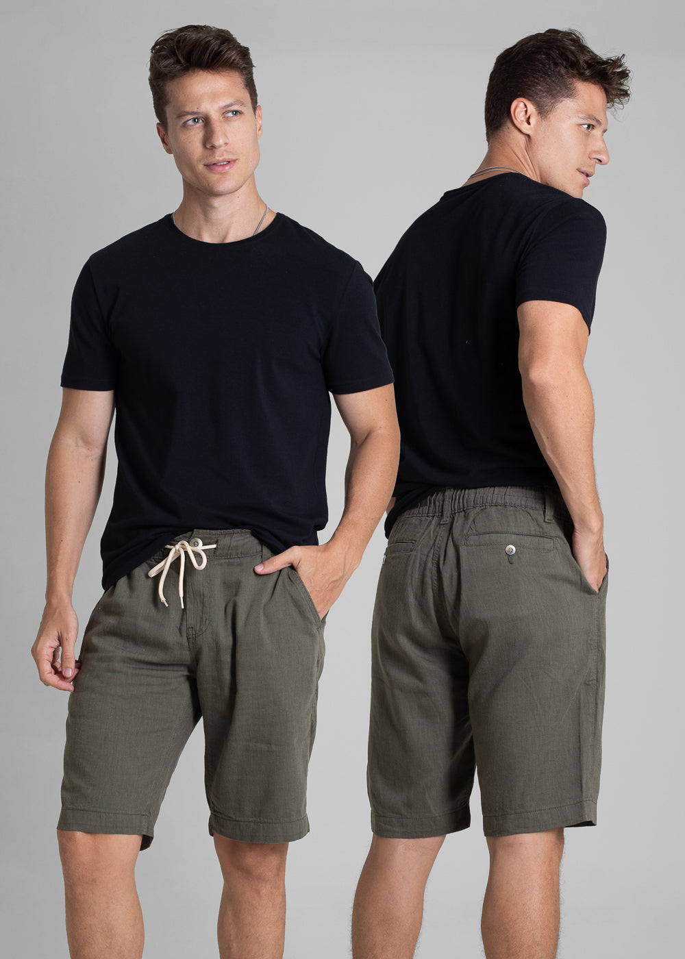 Bermuda Linho Sawary - 282240 VERDE