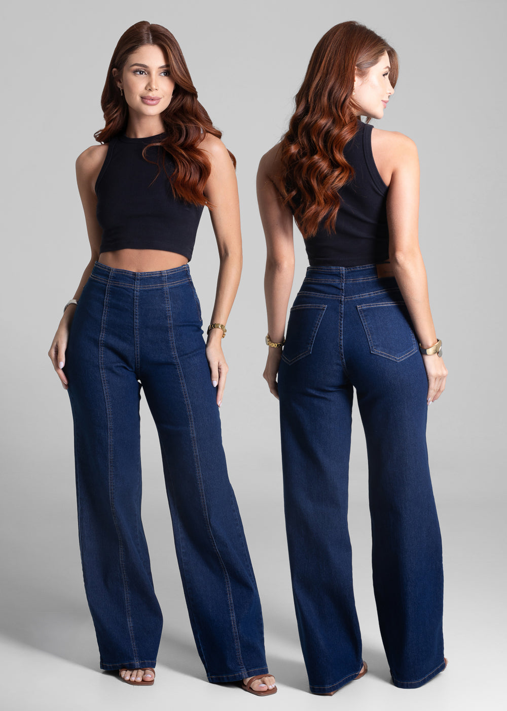 Calça Jeans Sawary Wide Leg - 282257 AZUL