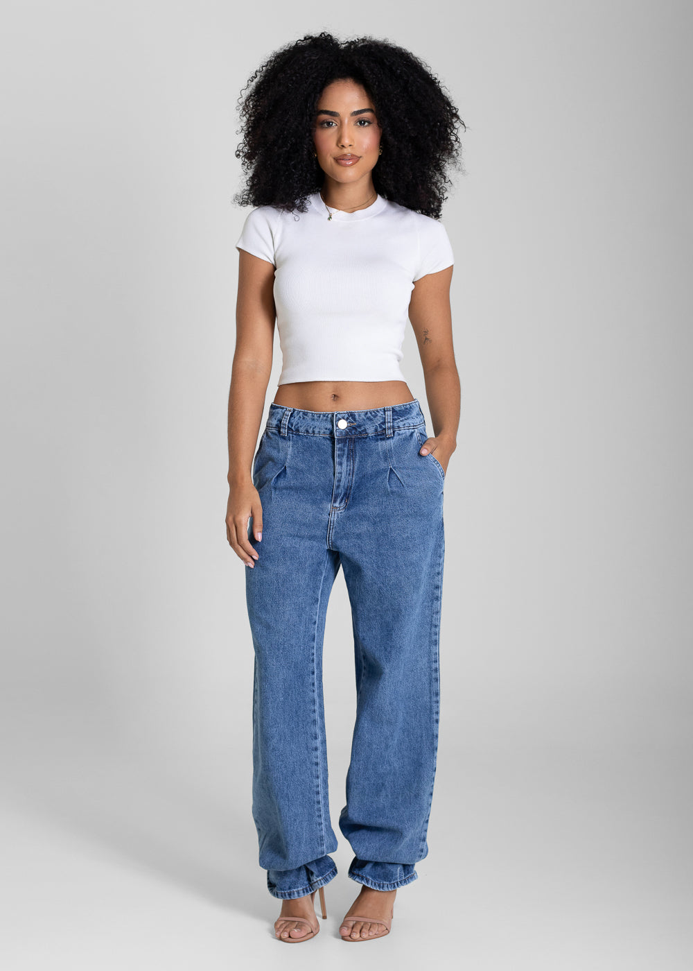 Calça Jeans Sawary Wide Leg - 282260 AZUL