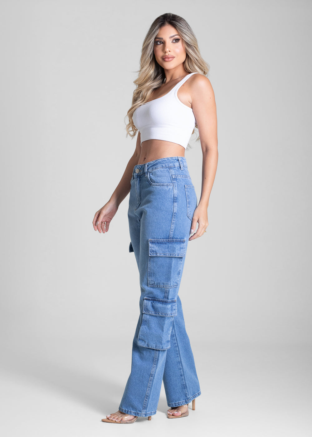 Calça Jeans Sawary Reta Petit - 282262 AZUL