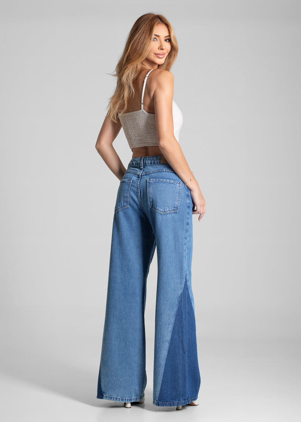 Calça Jeans Sawary Wide Leg - 282277 AZUL