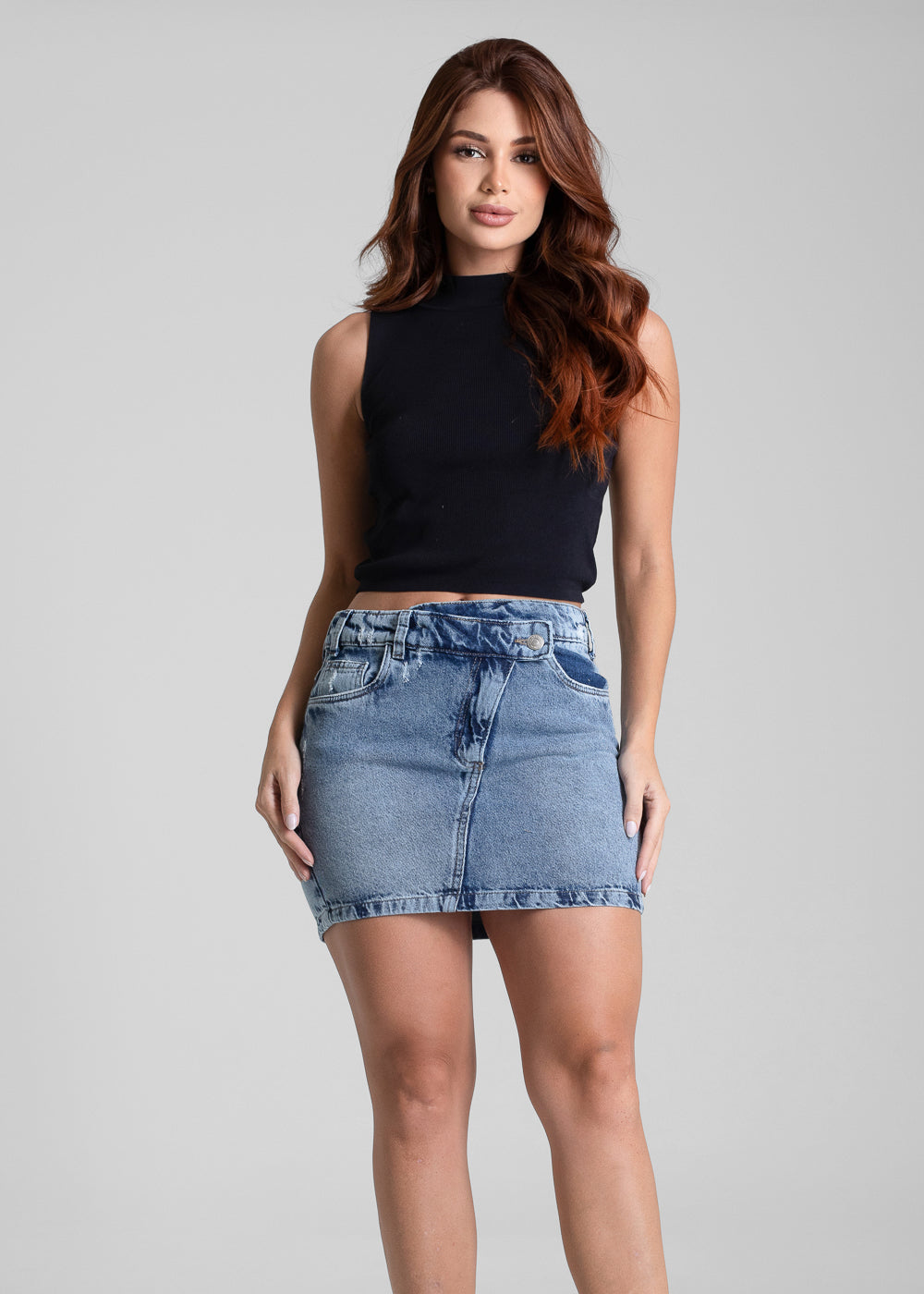 Saia Jeans Sawary - 282286 AZUL