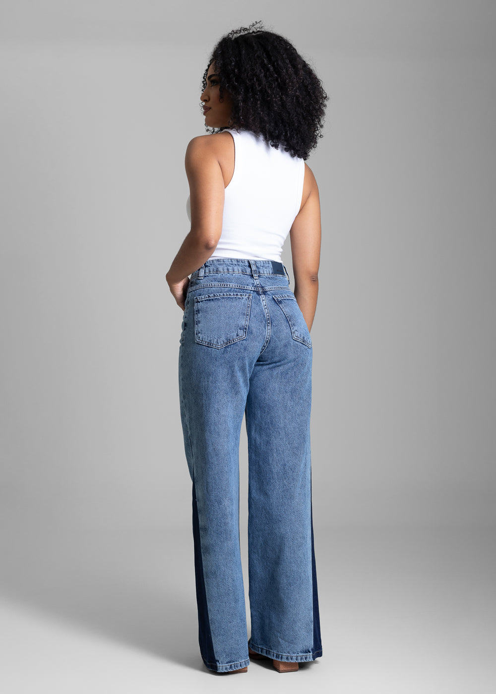 Calça Jeans Sawary Wide Leg - 282287 AZUL