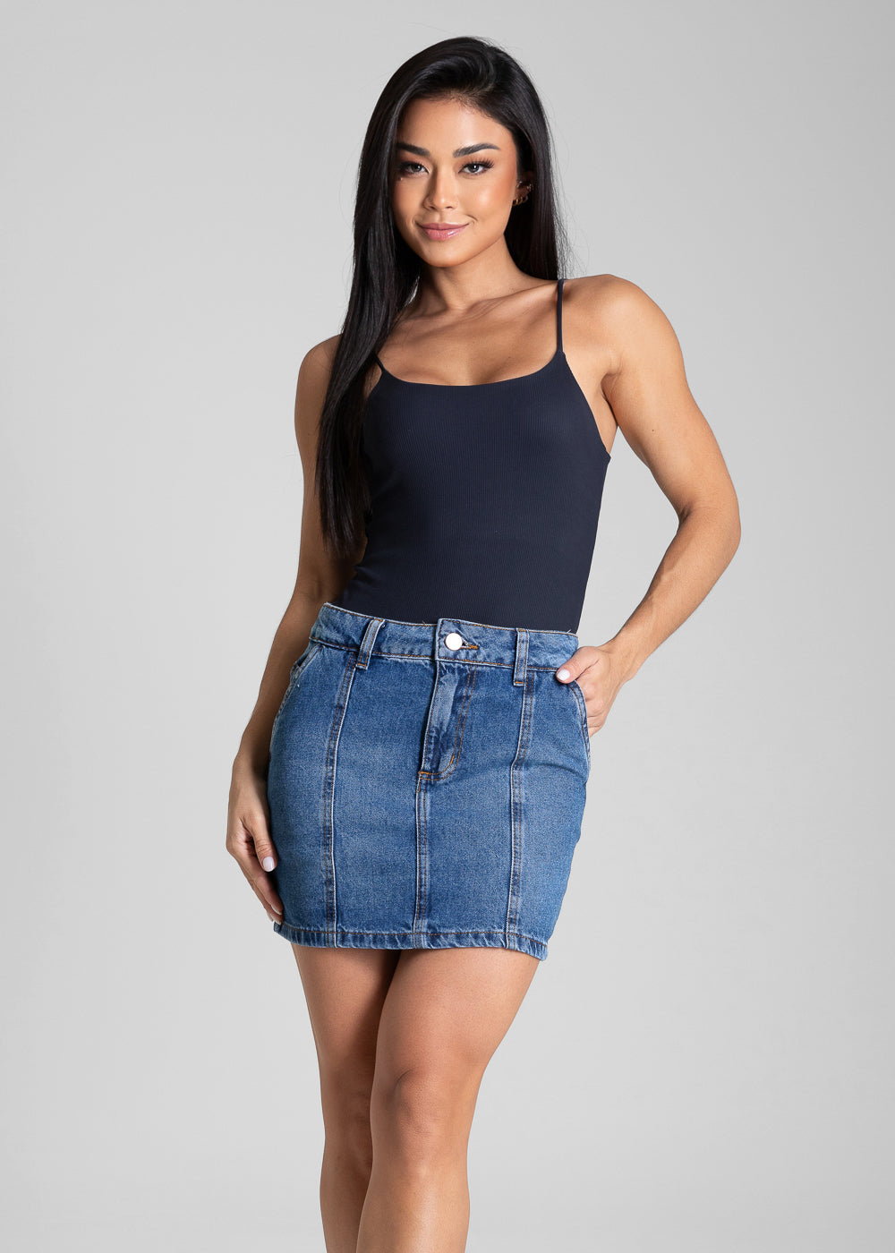 Saia Jeans Sawary - 282301 AZUL