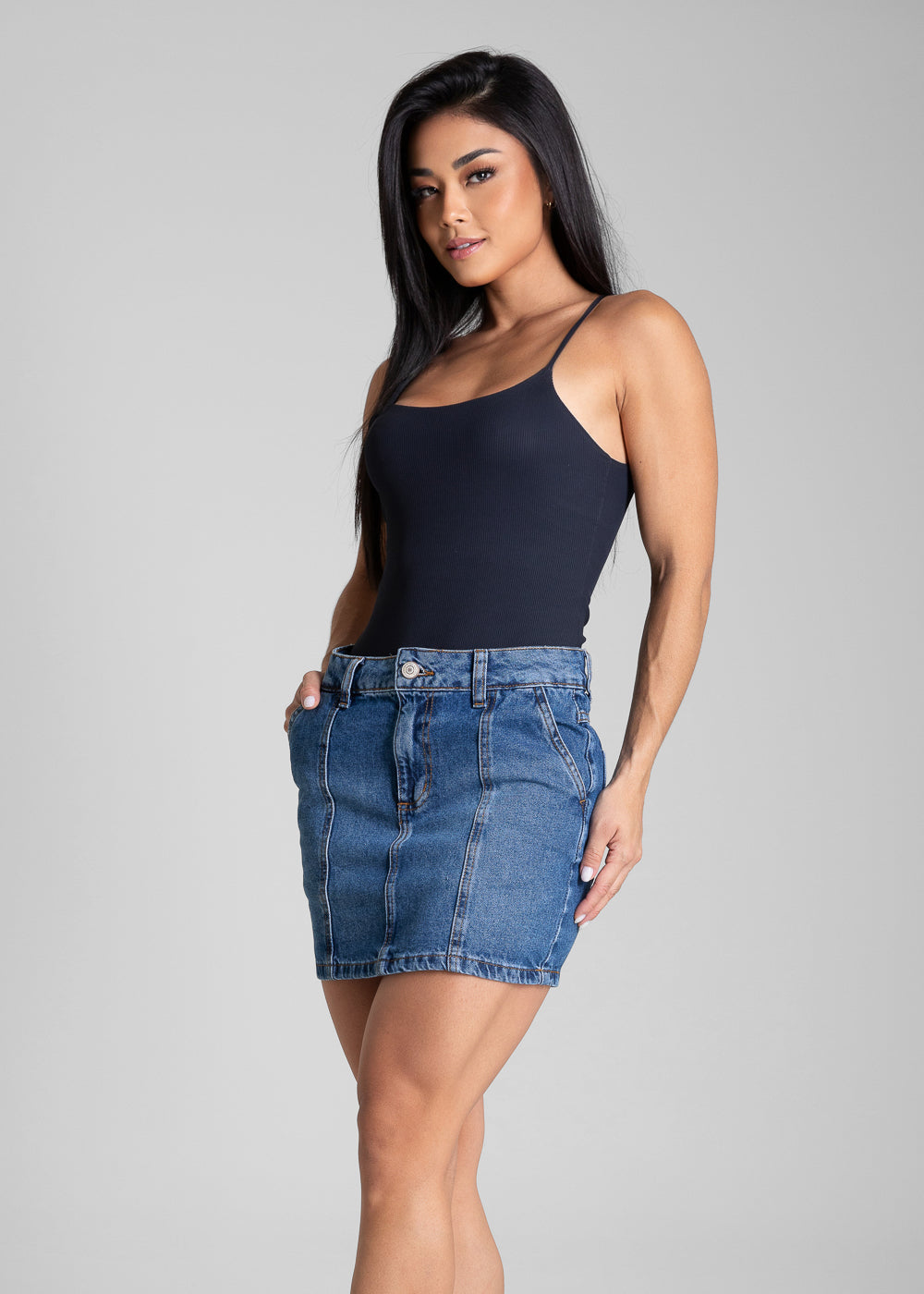 Saia Jeans Sawary - 282301 AZUL