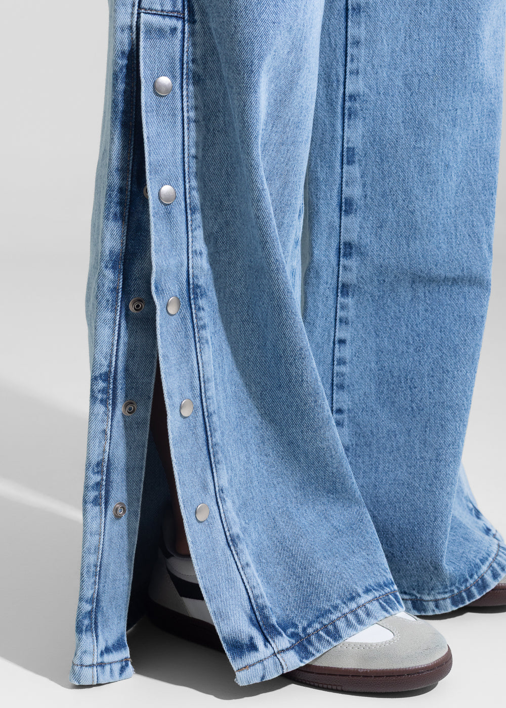 Calça Jeans Sawary Wide Leg Petit - 282303 AZUL