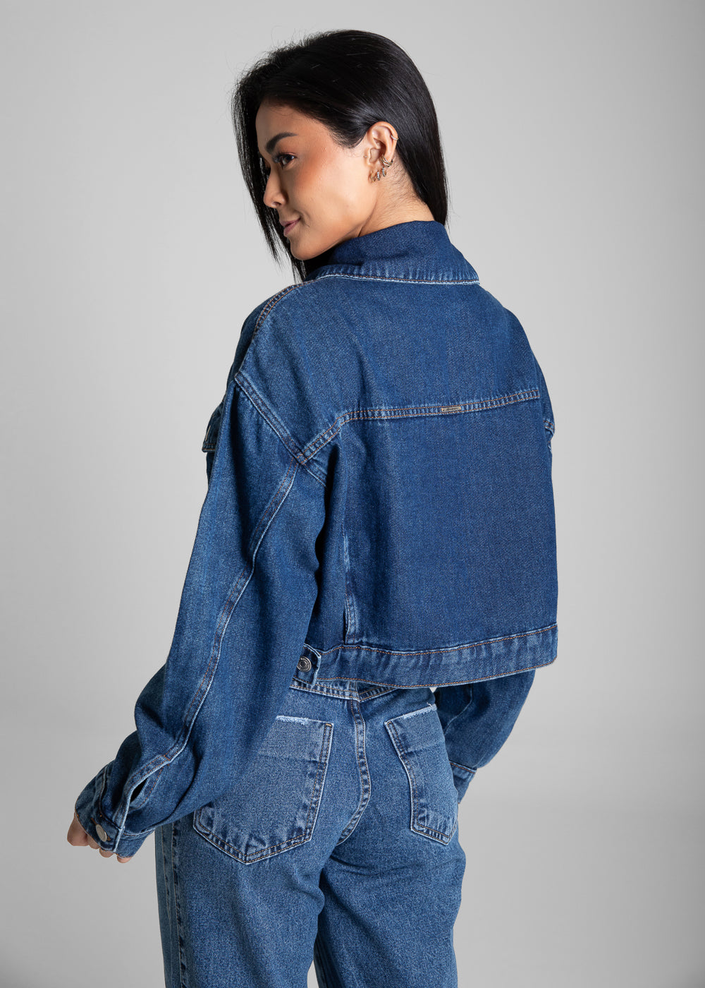 Jaqueta Jeans Sawary - 282313 AZUL