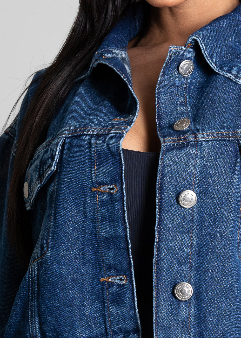 Jaqueta Jeans Sawary - 282313 AZUL