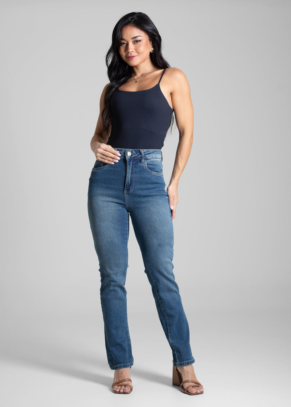 Calça Jeans Sawary Reta - 282324 AZUL