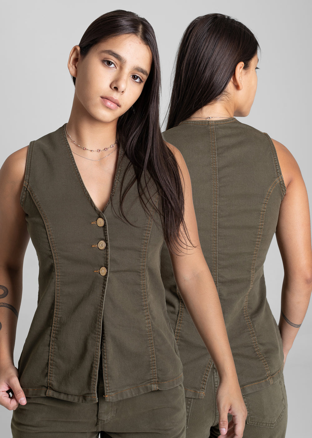 Colete Sarja Sawary - 282325 VERDE