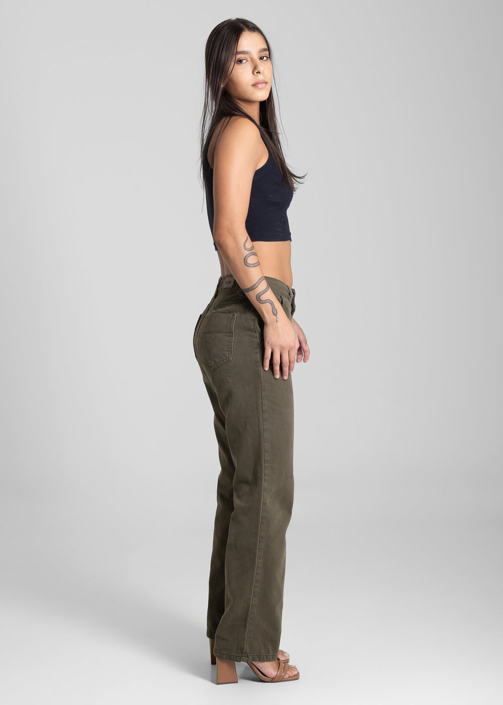 Calça Sarja Sawary Reta - 282326 VERDE