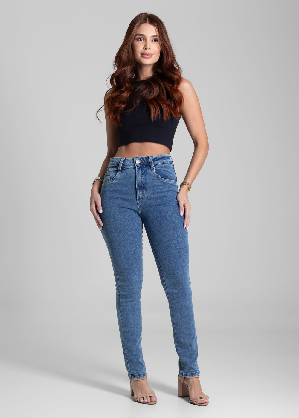 Calça Jeans Sawary Reta - 282327 AZUL