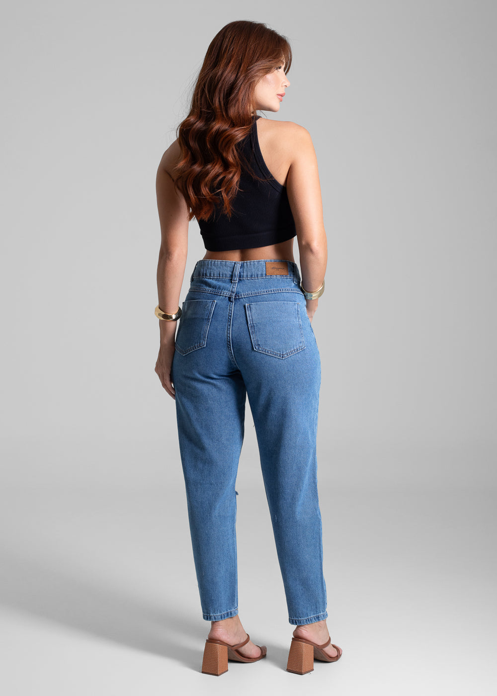 Calça Jeans Sawary Mom - 282336 AZUL