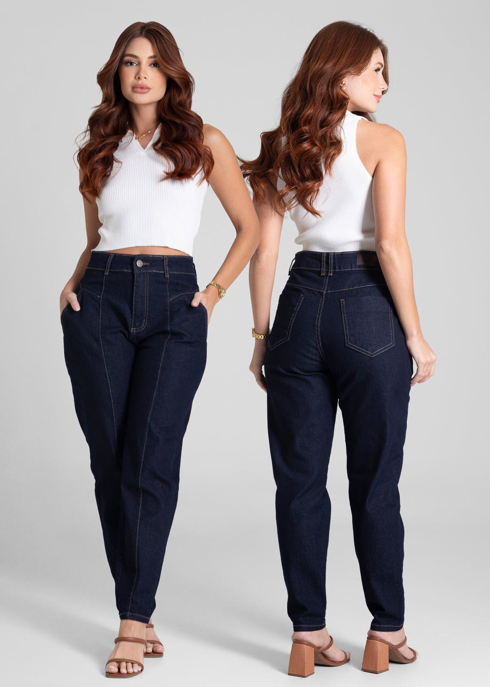Calça Jeans Sawary Mom - 282360 AZUL