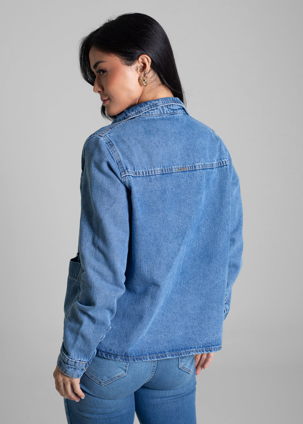 Jaqueta Jeans Sawary - 282366 AZUL
