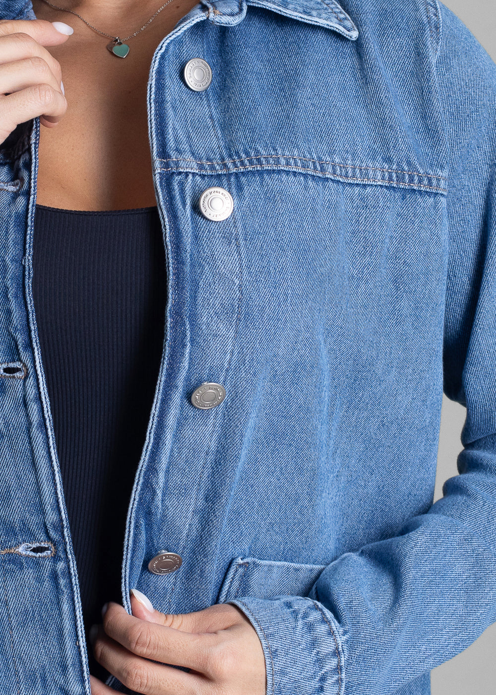 Jaqueta Jeans Sawary - 282366 AZUL