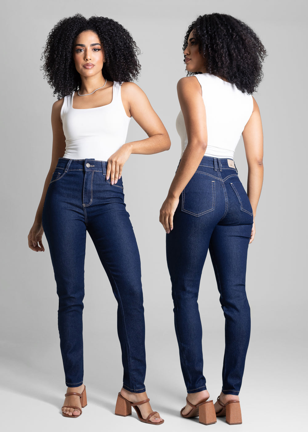 Calça Jeans Sawary Push Up - 282370 AZUL