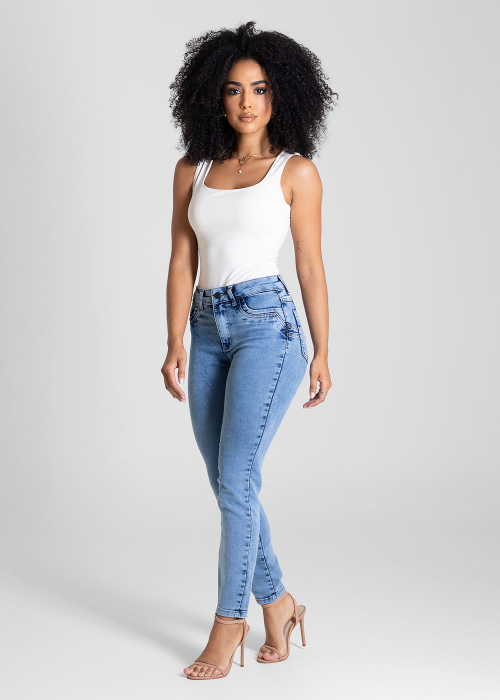 Calça Jeans Sawary Levanta Bumbum - 282375 AZUL
