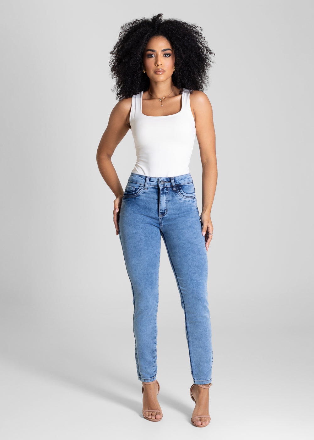 Calça Jeans Sawary Levanta Bumbum - 282375 AZUL