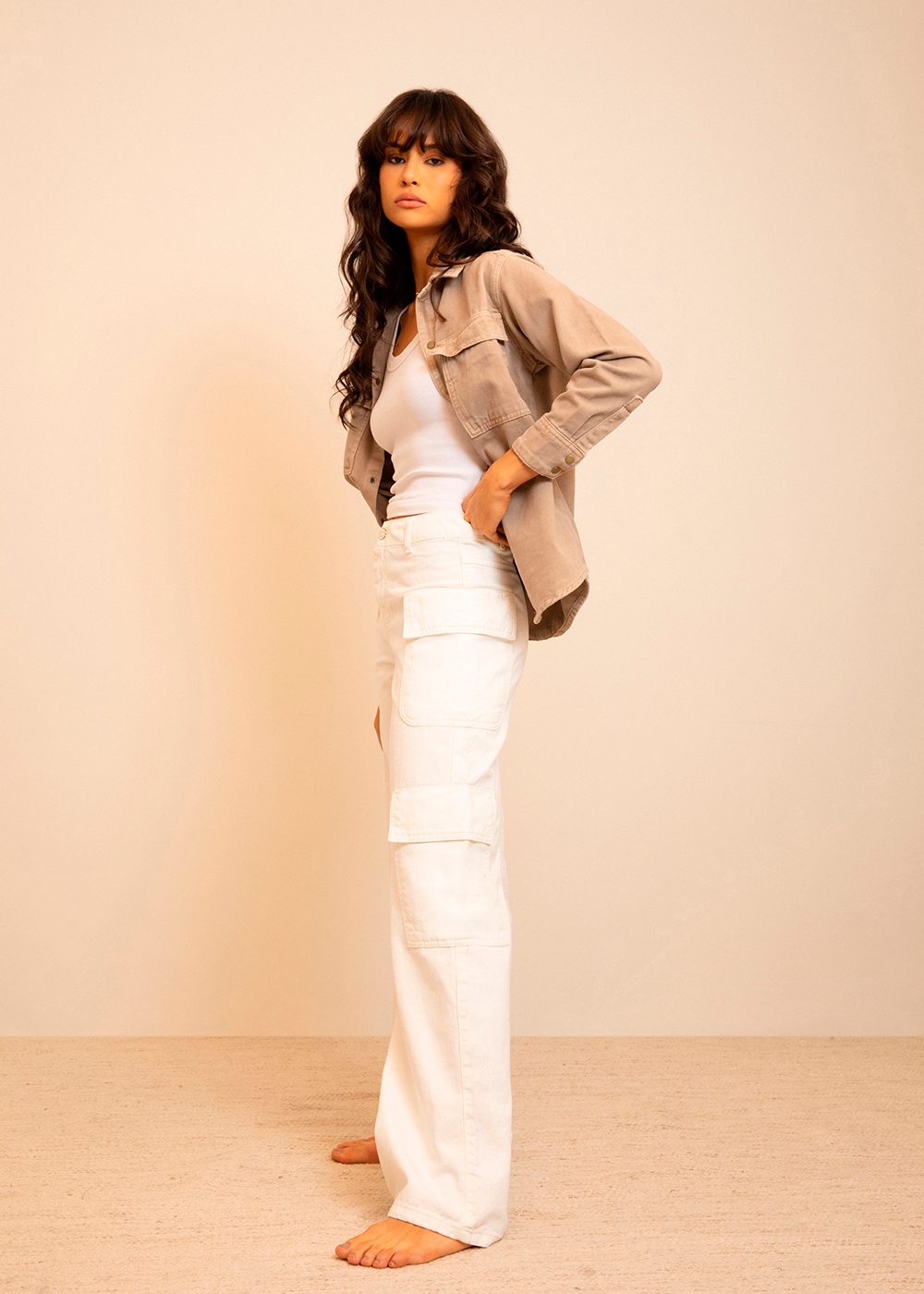 Calça Sarja Sawary Wide Leg - 282391 PT