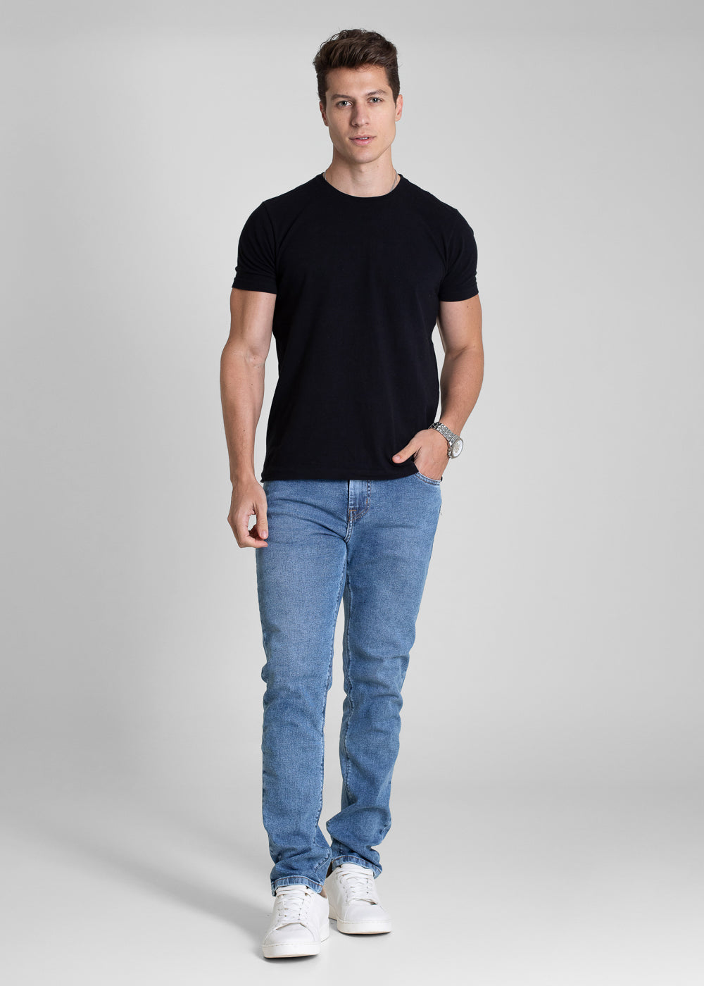Calça Jeans Sawary Slim - 282406 AZUL