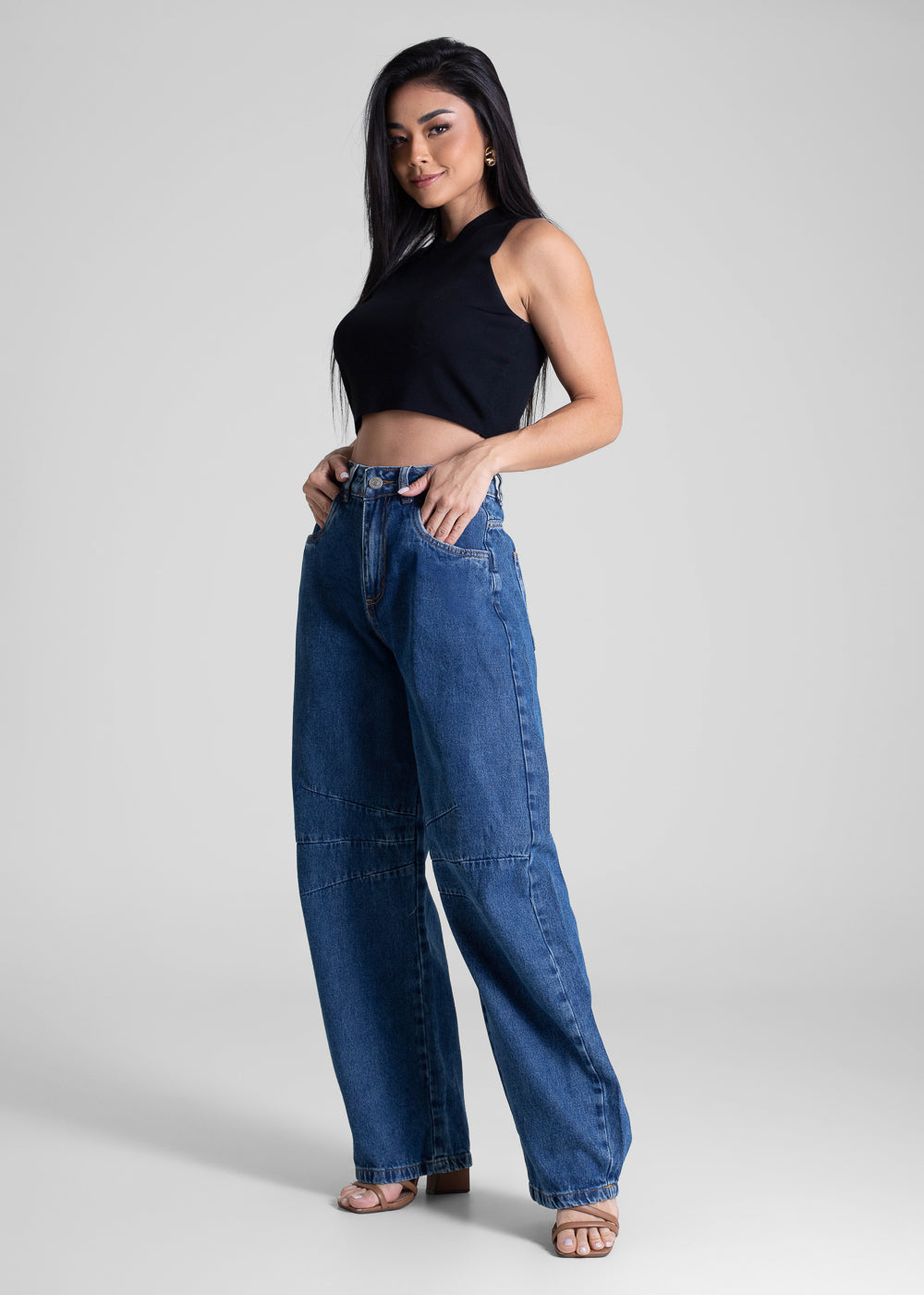 Calça Jeans Sawary Balloon - 282417 AZUL