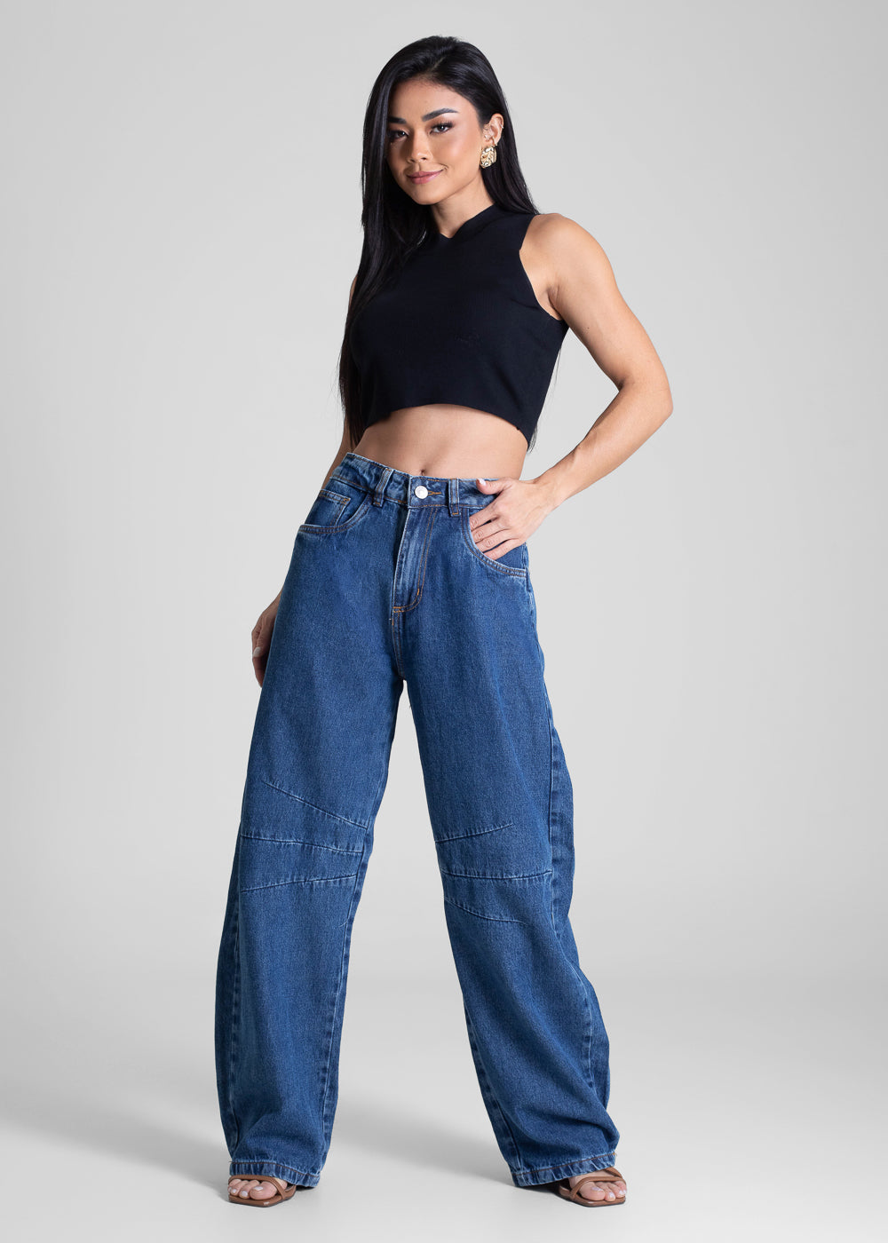 Calça Jeans Sawary Balloon - 282417 AZUL