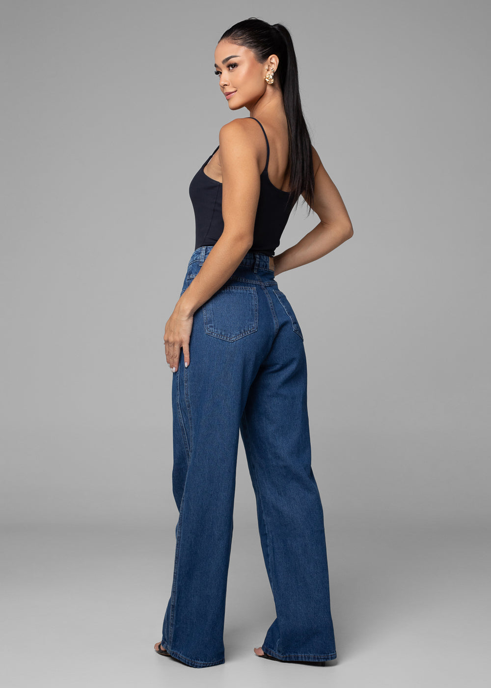 Calça Jeans Sawary Wide Leg - 282426 AZUL