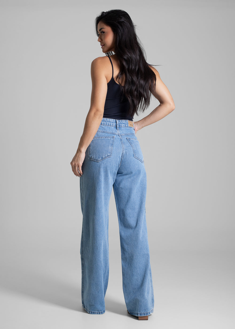 Calça Jeans Sawary Wide Leg - 282427 AZUL