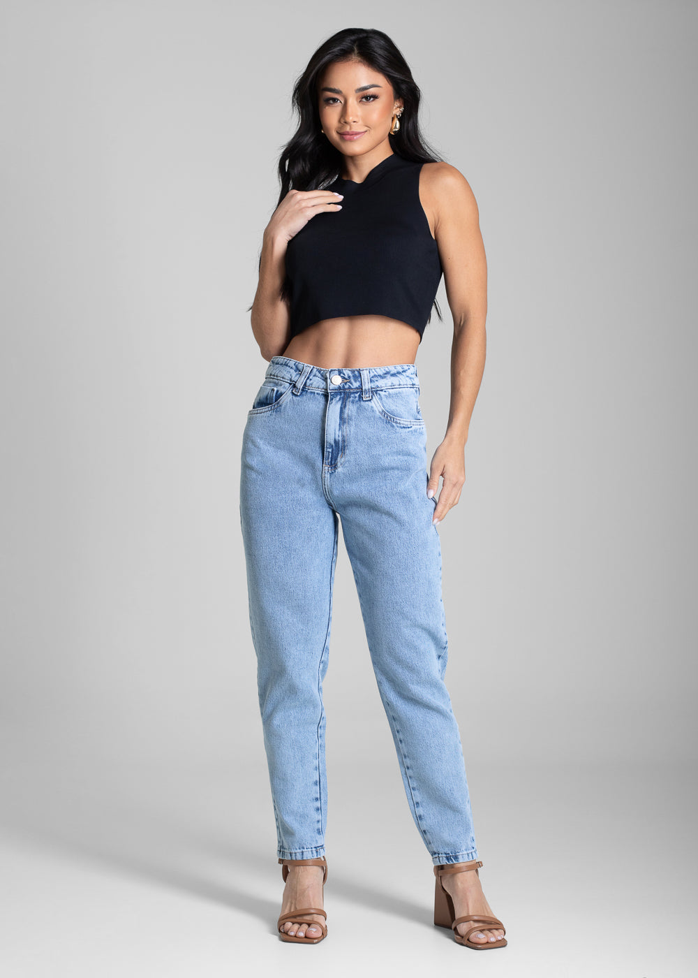 Calça Jeans Sawary Mom - 282474 AZUL
