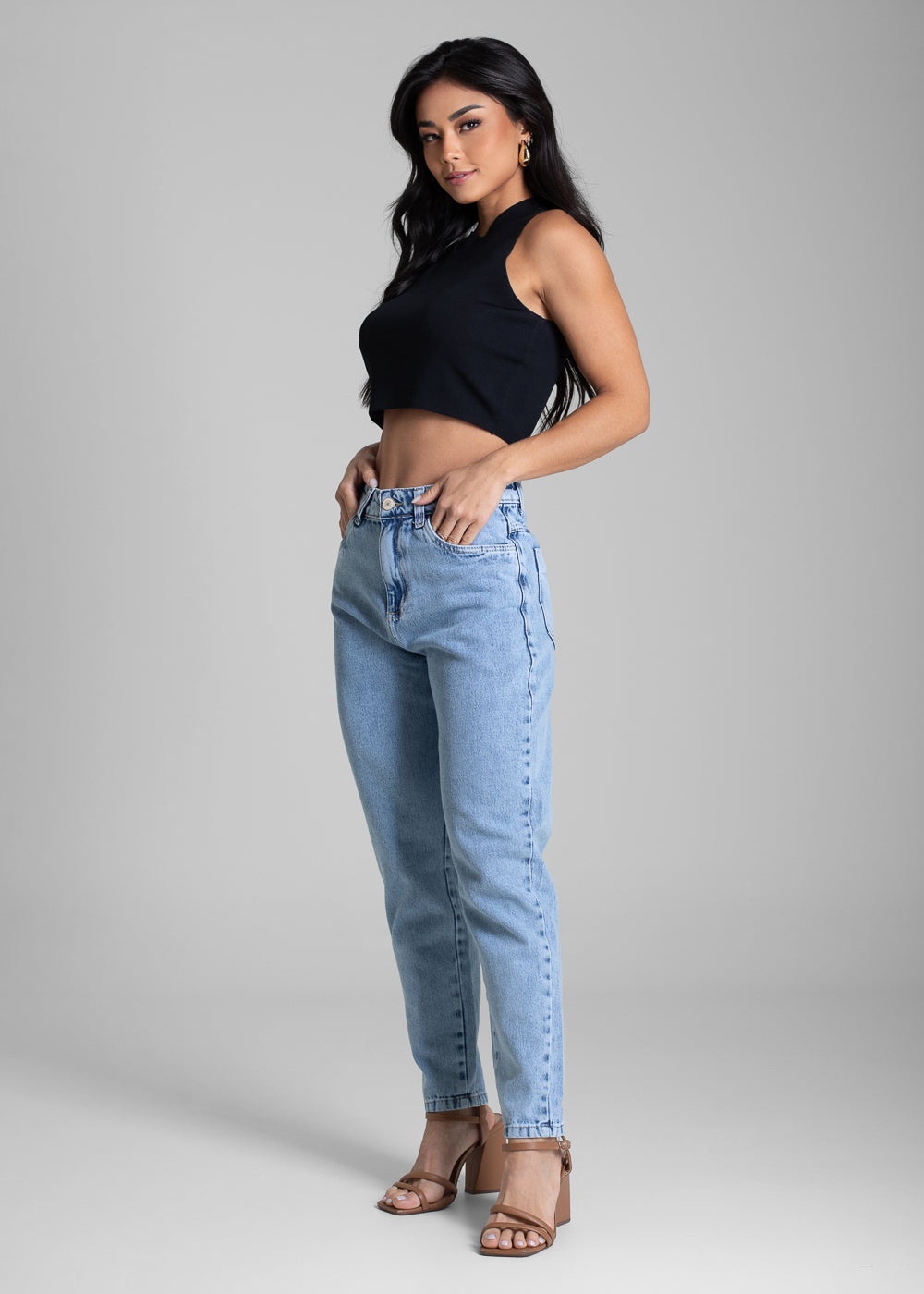 Calça Jeans Sawary Mom - 282474 AZUL