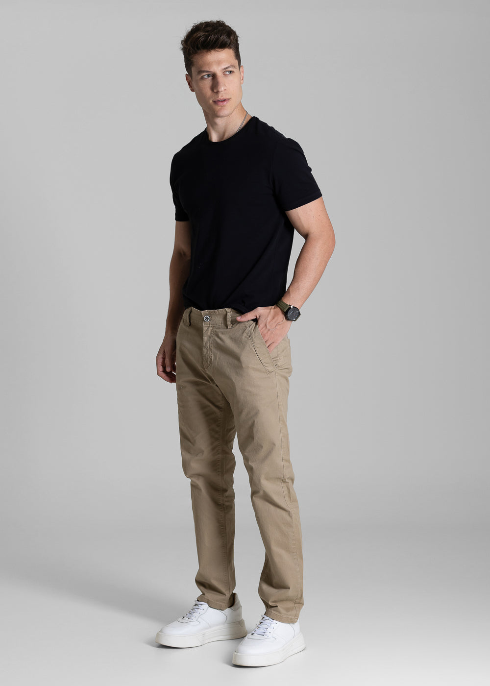 Calça Sarja Sawary Slim - 282481 MARROM