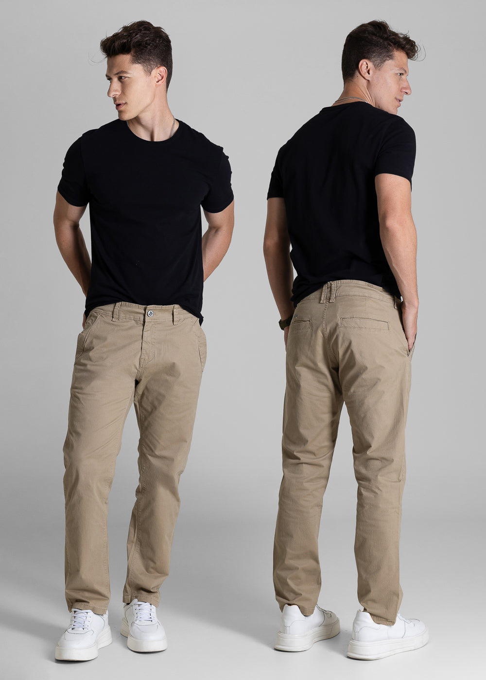 Calça Sarja Sawary Slim - 282481 MARROM
