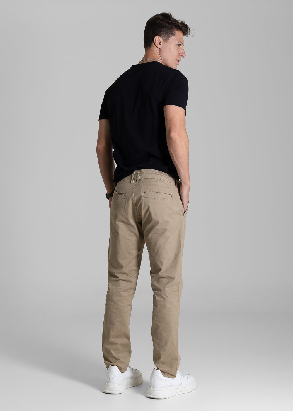 Calça Sarja Sawary Slim - 282481 MARROM