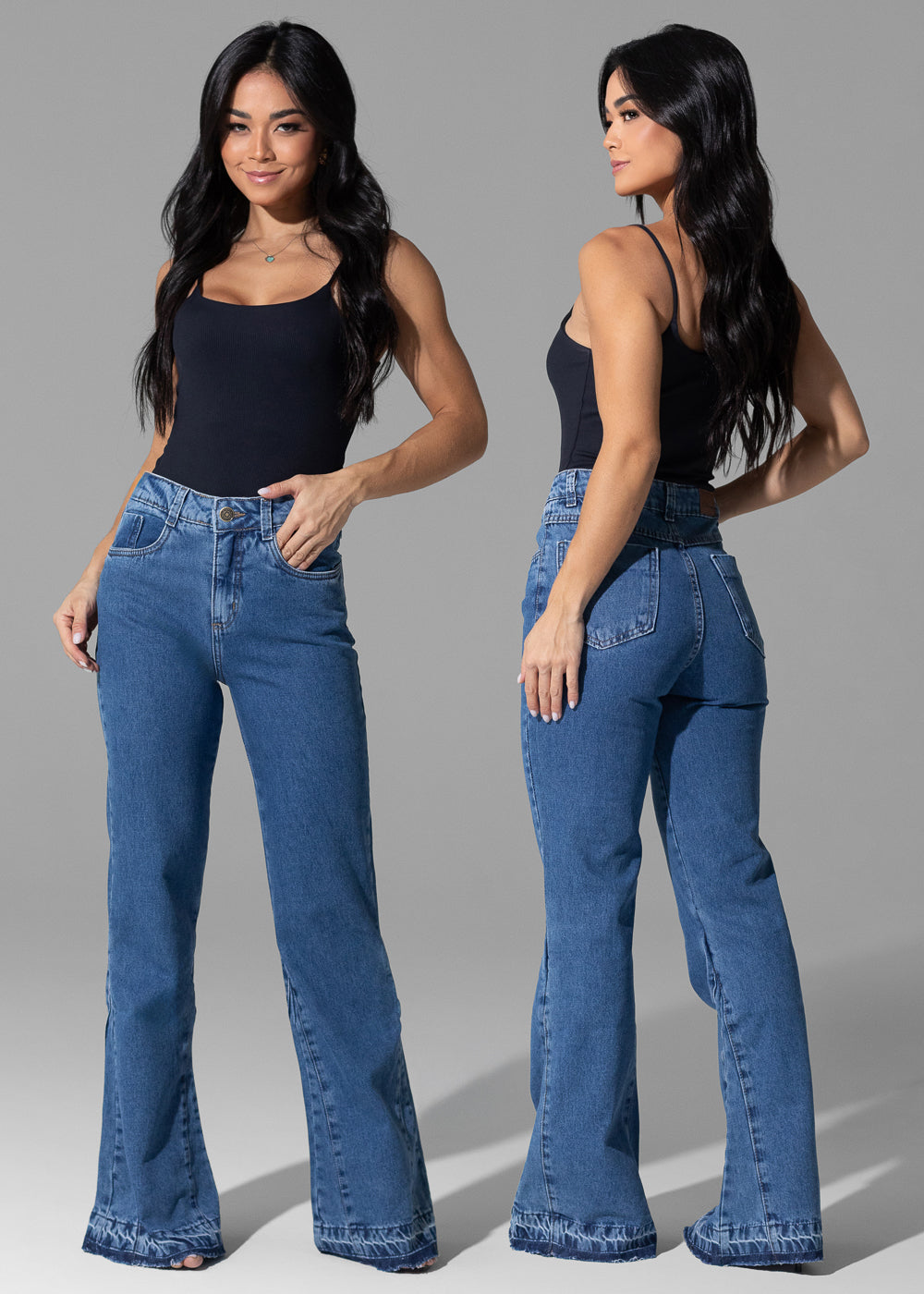 Calça Jeans Sawary Boot Cut - 282484 AZUL