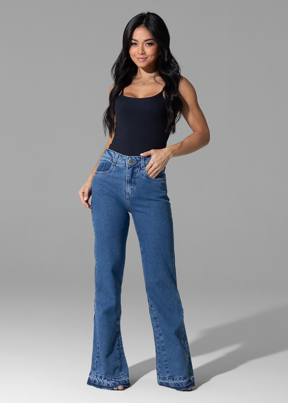 Calça Jeans Sawary Boot Cut - 282484 AZUL