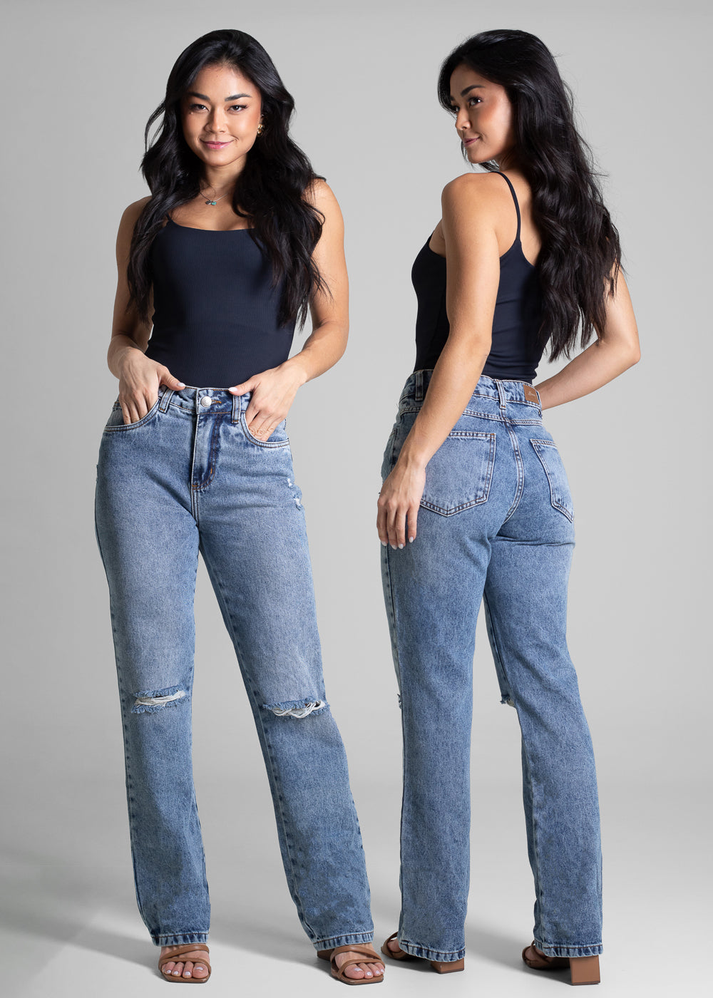 Calça Jeans Sawary Reta - 282486 AZUL