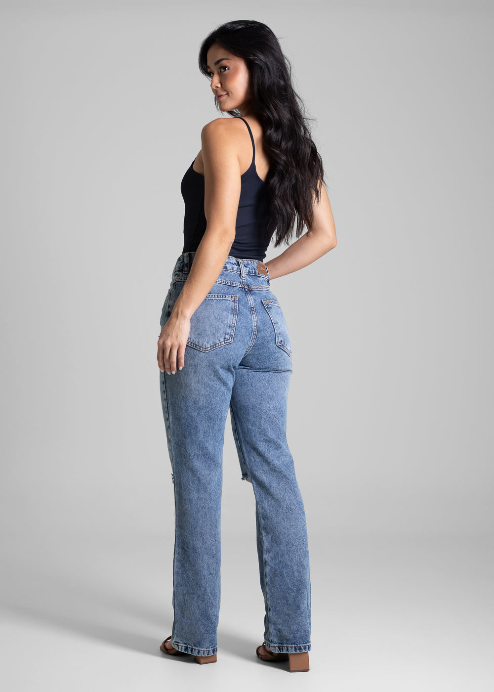 Calça Jeans Sawary Reta - 282486 AZUL